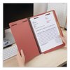 Universal Pressboard Classification Folder 8-1/2 x 11", Red, PK10 UNV10303